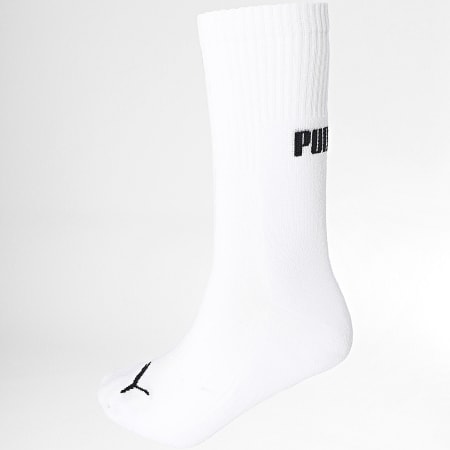 Puma - Lote de 6 pares de calcetines 701229512 Blanco Light Heather Grey Dark Heather Grey Negro