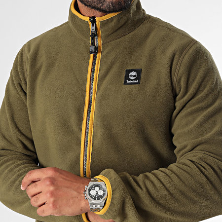 Timberland - A62EY Chaqueta polar con cremallera verde caqui