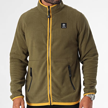 Timberland - A62EY Chaqueta polar con cremallera verde caqui