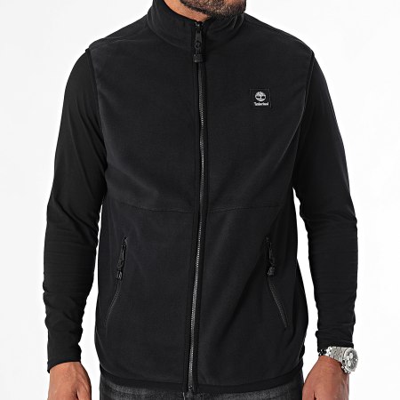 Timberland - A62FK Chaqueta polar sin mangas con cremallera Negro