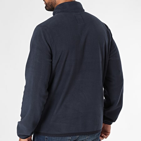 Timberland - A65WK Navy Fleece Sweat Top met Ritssluiting