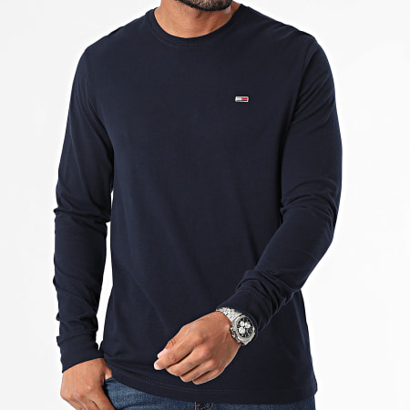 Tommy Jeans - Set van 2 T-shirts met lange mouwen 0731 Wit Blauw Navy