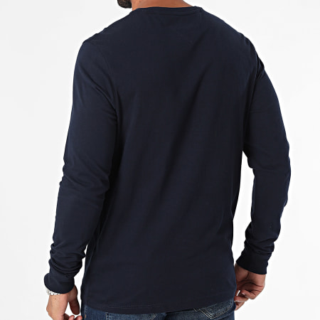 Tommy Jeans - Set van 2 T-shirts met lange mouwen 0731 Wit Blauw Navy