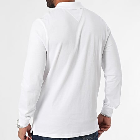 Tommy Jeans - Polo slim a manica lunga 8309 Bianco