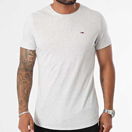 Tommy Jeans - Jaspe Slim Tee 9586 Gris claro