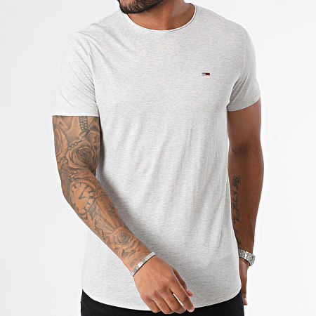 Tommy Jeans - Jaspe Slim Tee 9586 Grigio chiaro