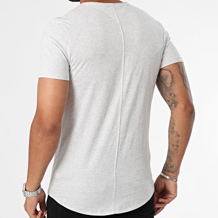 Tommy Jeans - Jaspe Slim Tee 9586 Licht Heather Grijs