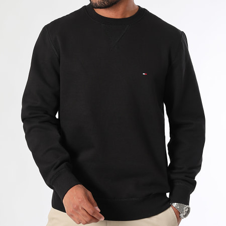 Tommy Hilfiger - Ronde hals Sweat Essential Fleece 7232 Zwart