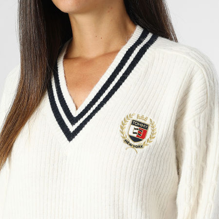 Tommy Jeans - Robe Pull Femme Crest 9810 Beige