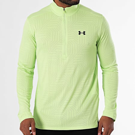 Under Armour - Tee Shirt Manica lunga Tech Vent Tessa 1/2 Zip 1385260 Verde chiaro