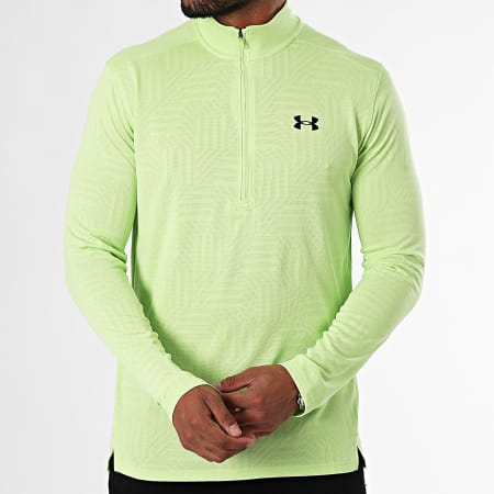 Under Armour - Tee Shirt Lange Mouw Tech Vent Tessa 1/2 Zip 1385260 Lichtgroen