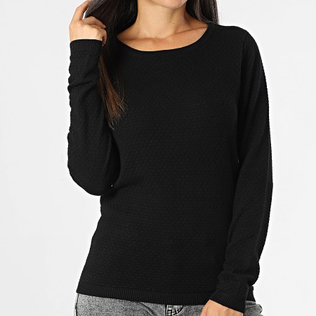 Vero Moda - Pull Femme Care Structure Noir