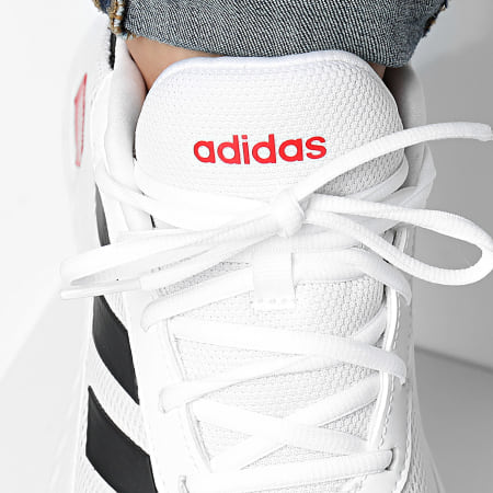 Adidas Sportswear - Cestini Cloudfoam Comfy IH6132 Footwear White Core Black Better Scarlet