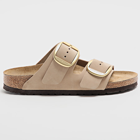 BIRKENSTOCK - Sandales Femme Arizona Big Buckle Beige Doré