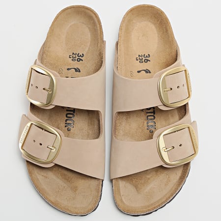 BIRKENSTOCK - Sandalias mujer Arizona Big Buckle Beige Doré