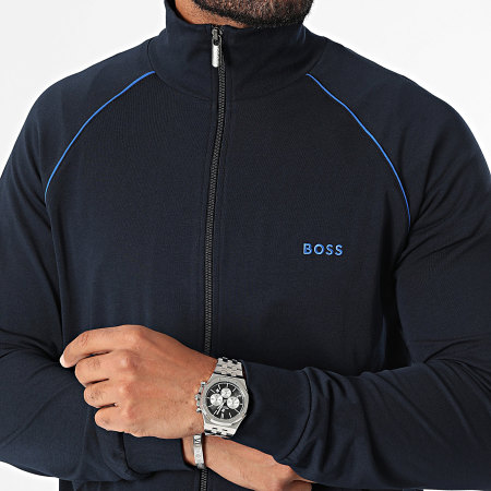 BOSS - Sudadera con cremallera Mix And Match 50515307 Azul marino