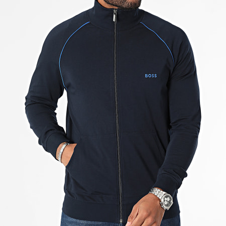 BOSS - Sudadera con cremallera Mix And Match 50515307 Azul marino