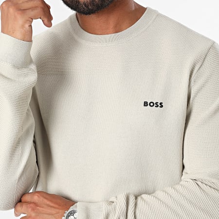 BOSS - Sudadera de cuello redondo Momentum X 50498559 Beige