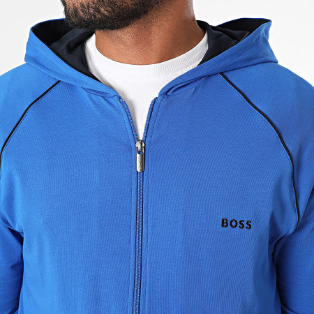 BOSS - Mix And Match Sudadera con capucha y cremallera 5055313 Azul real