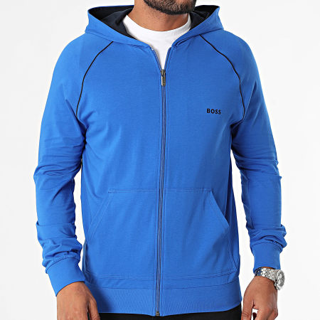 BOSS - Mix And Match Sudadera con capucha y cremallera 5055313 Azul real