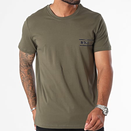 BOSS - Camiseta 24 50517715 Verde caqui