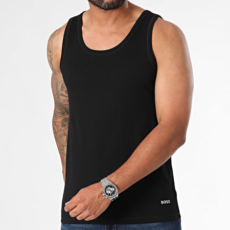 BOSS - Lote de 3 camisetas de tirantes 50517863 Negro Azul Marino