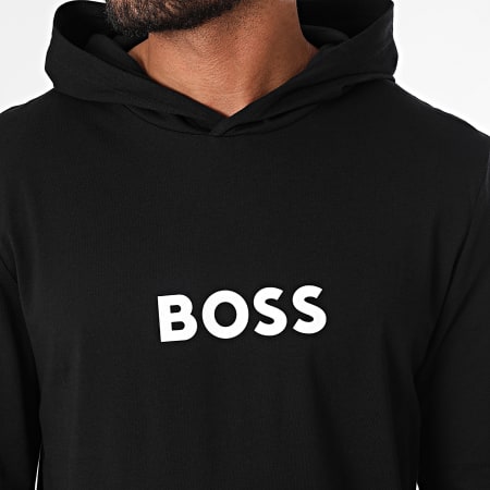 BOSS - Camiseta de manga larga con capucha 50524623 Negro