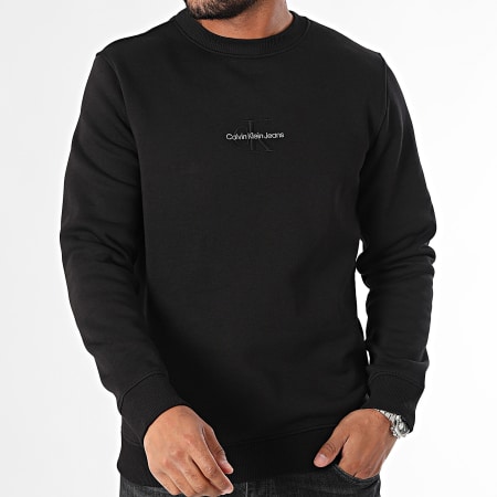 Calvin Klein - Monograma Crewneck Sweat 5630 Negro