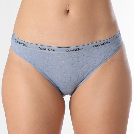 Calvin Klein - Set van 3 damesslips QD5069E Wit Blauw Zwart