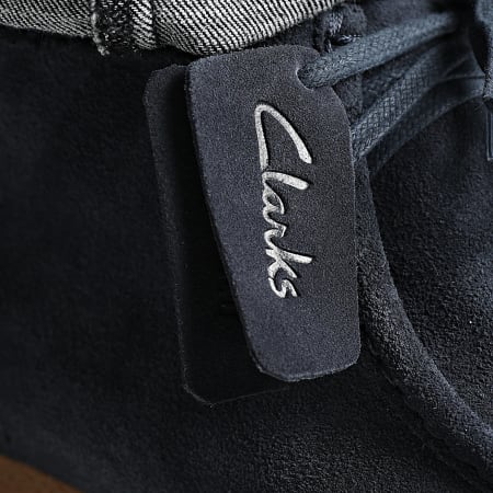 Clarks - Scarpe Wallabee Evo Navy in pelle scamosciata