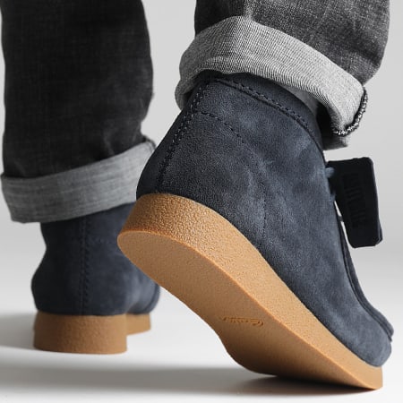 Clarks - Scarpe Wallabee Evo Navy in pelle scamosciata