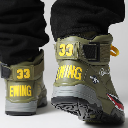 Ewing Athletics - Trainers Ewing 33 Hi X Kool G Rap 1BM02543 Olijf Rood