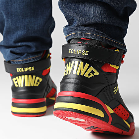 Ewing Athletics - Zapatillas Ewing Eclipse 1BM02529 Negro Rojo Amarillo