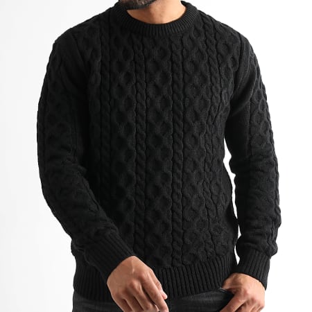 LBO - Cable Crew Neck Sweater 1425 Negro