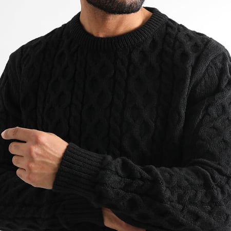 LBO - Cable Crew Neck Sweater 1425 Negro