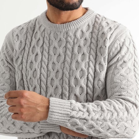 LBO - Twisted Crew Neck Sweater 1427 Gris