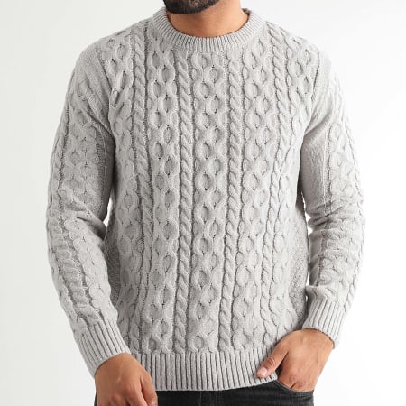 LBO - Twisted Crew Neck Sweater 1427 Gris