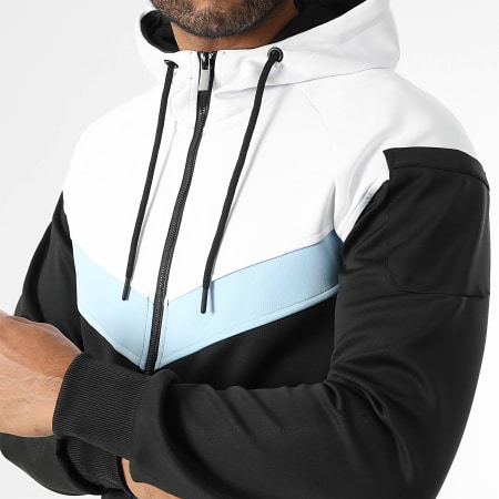LBO - Chándal Tricolor 0241 Negro Blanco Azul Claro