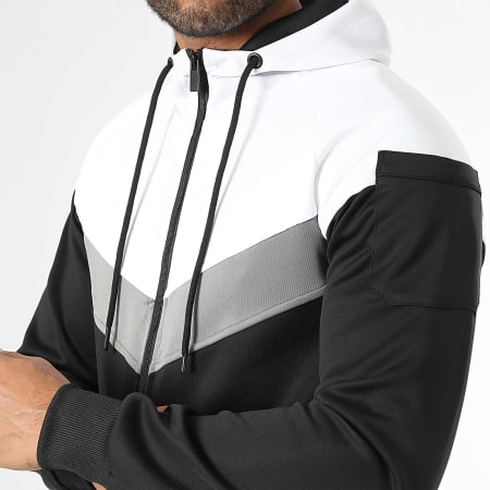 LBO - Ensemble De Survetement Tricolore 0243 Noir Blanc Gris Anthracite