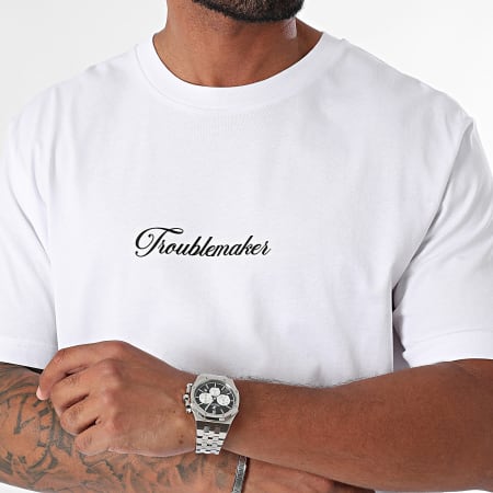 Luxury Lovers - Oversized T-shirt Large Troublemaker Fefe Wit