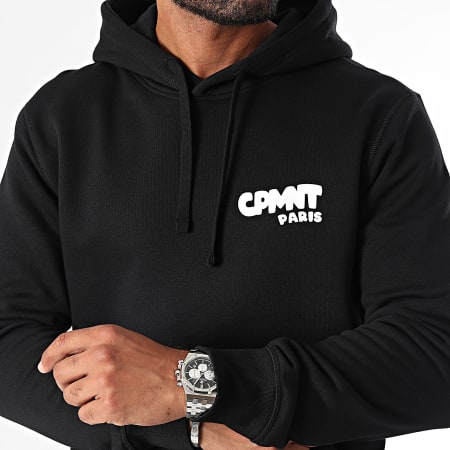 Comportement - Sudadera Bubble Negro Blanco