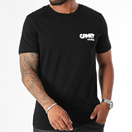 Comportement - Camiseta Bubble Negro Blanco