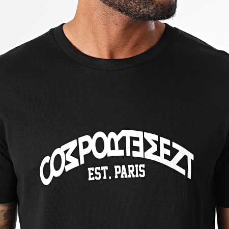 Comportement - Camiseta Est. Paris Negro Blanco