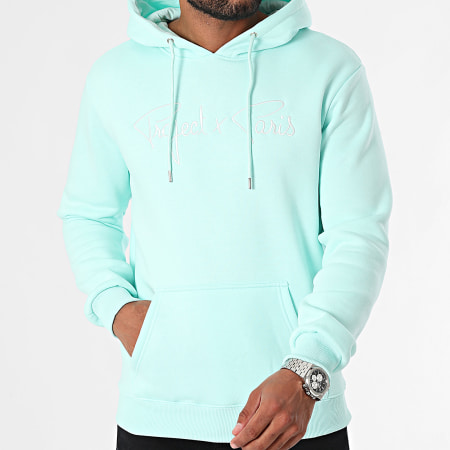 Project X Paris - Sweat Capuche 1920010 Bleu Turquoise