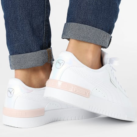 Puma - Zapatillas Mujer Jada Holo 2.0 Jr 398288 Puma Blanco Puma Plata