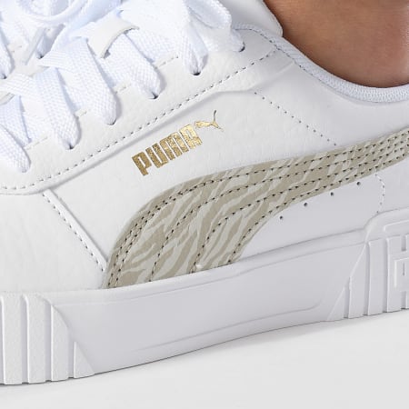 Puma - Carina 2.0 Zebra Jr Scarpe da ginnastica da donna 399397 Bianco Desert Dust