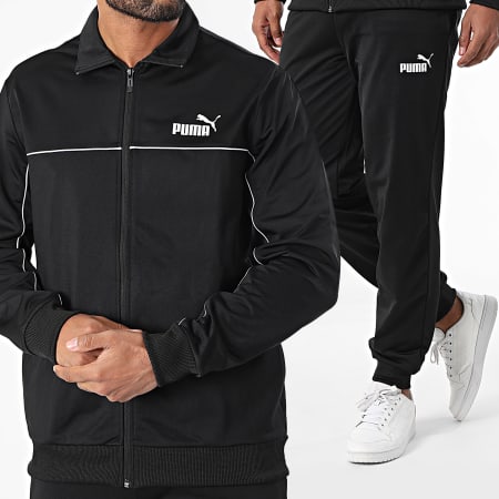 Puma - Chándal con ribete de poliéster 681896 Negro