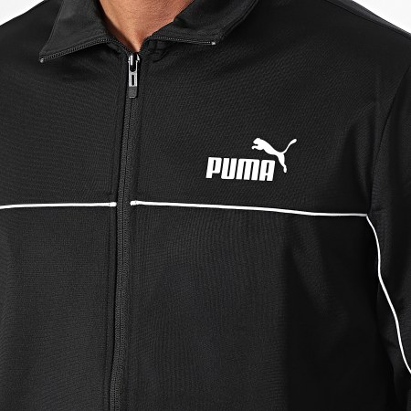 Puma - Chándal con ribete de poliéster 681896 Negro