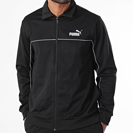 Puma - Chándal con ribete de poliéster 681896 Negro