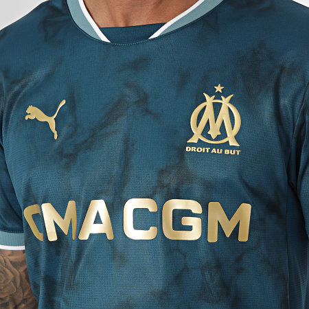 Puma - Maillot De Foot OM Away Jersey Replica 775294 Blauw Marine Doré